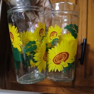 Sunflower Glass Tumblers